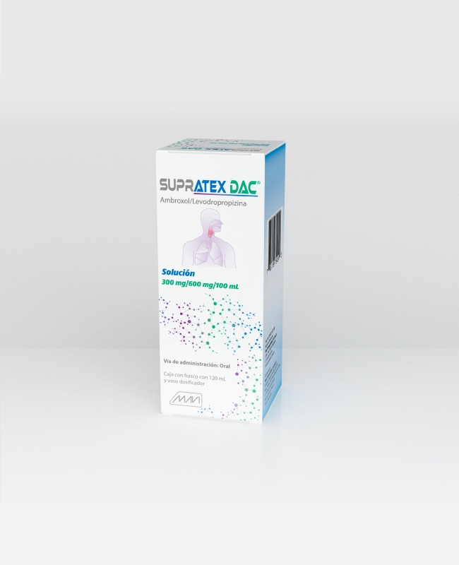 SUPRATEX DAC SOL. Fco. 120 ML. 300-600 MG/100 ML.